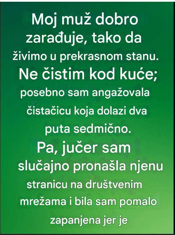 Dan kada sam otkrila jednu prelepu tajnu o ženi koju sam zaposlila