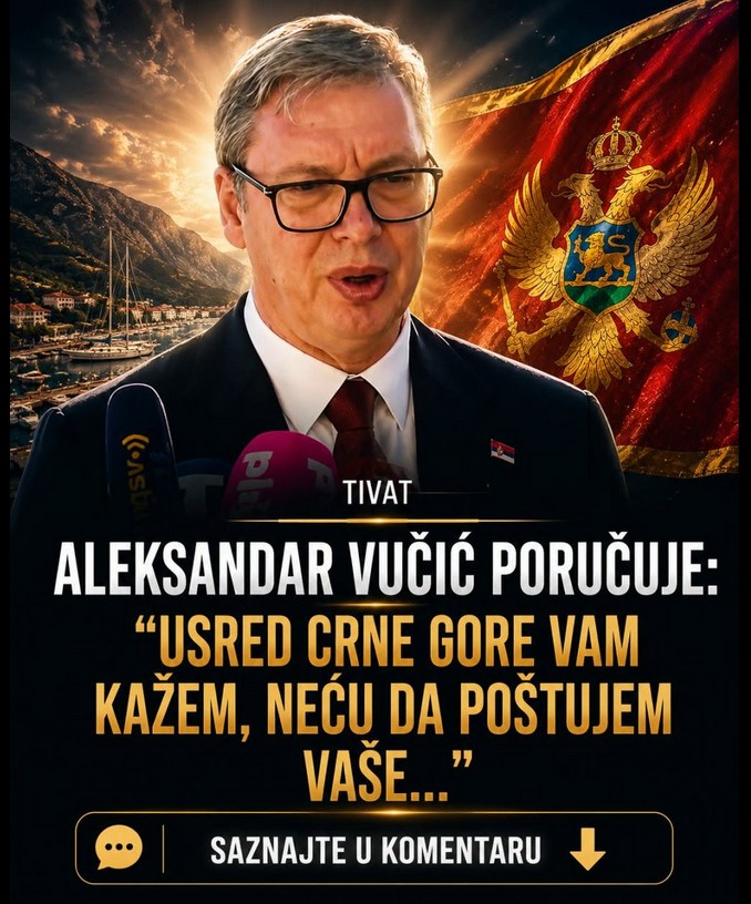 Vučić iz Tivta o odnosima u regionu, evropskom putu Srbije i političkim izazovima