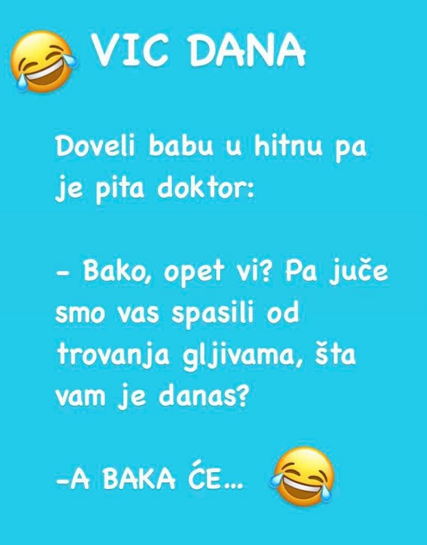 Vic dana: Baka u hitnoj pomoći i neobičan zahtev