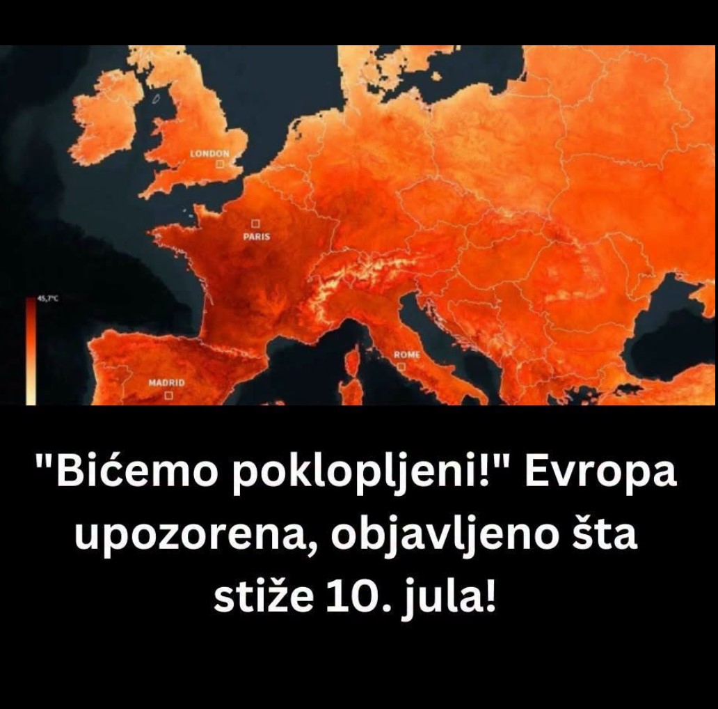 Evropi prijeti novi toplotni udar: Meteorolozi upozoravaju na ekstremne temperature od 10. jula