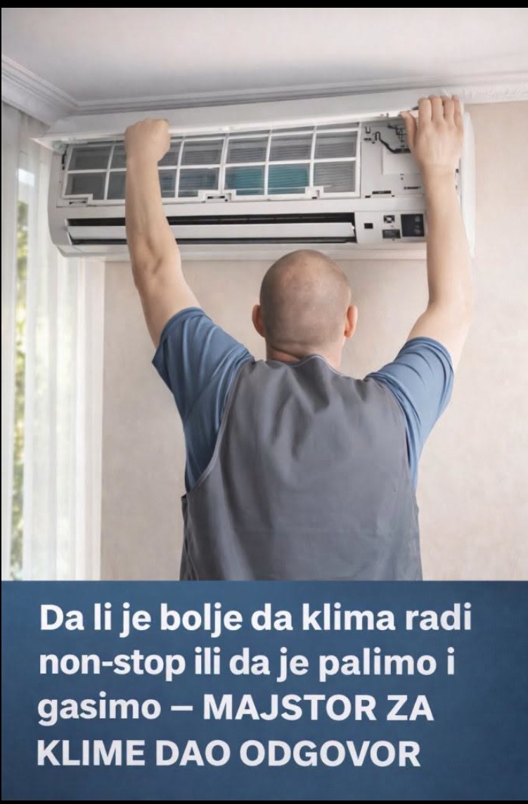 Da li je jeftinije ostaviti klima-uređaj uključen ili stalno isključivati i uključivati?