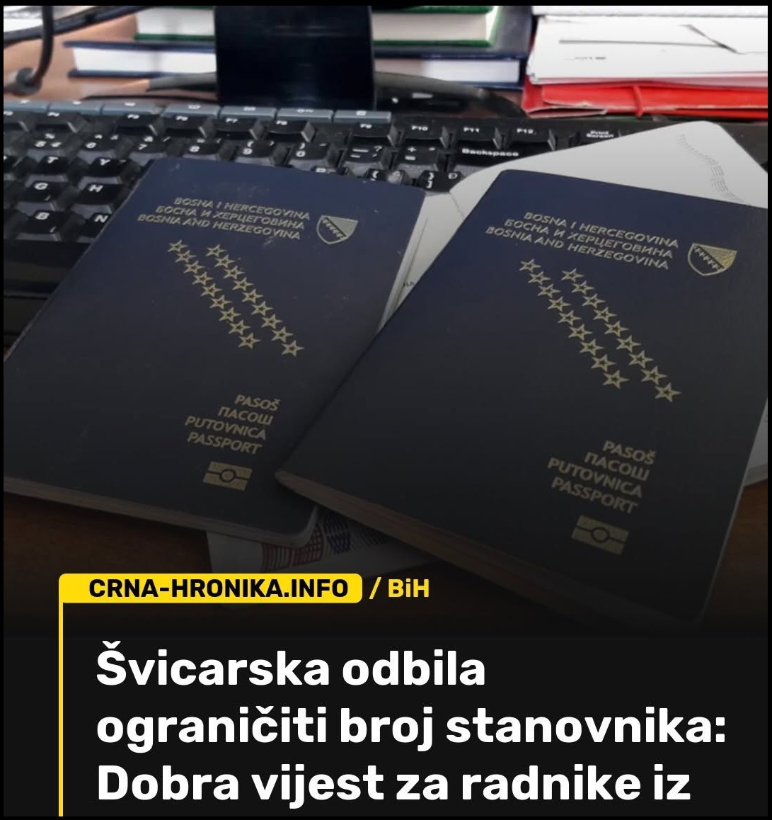 Švajcarska donela važnu odluku: Vrata za radnike iz BiH ostaju širom otvorena