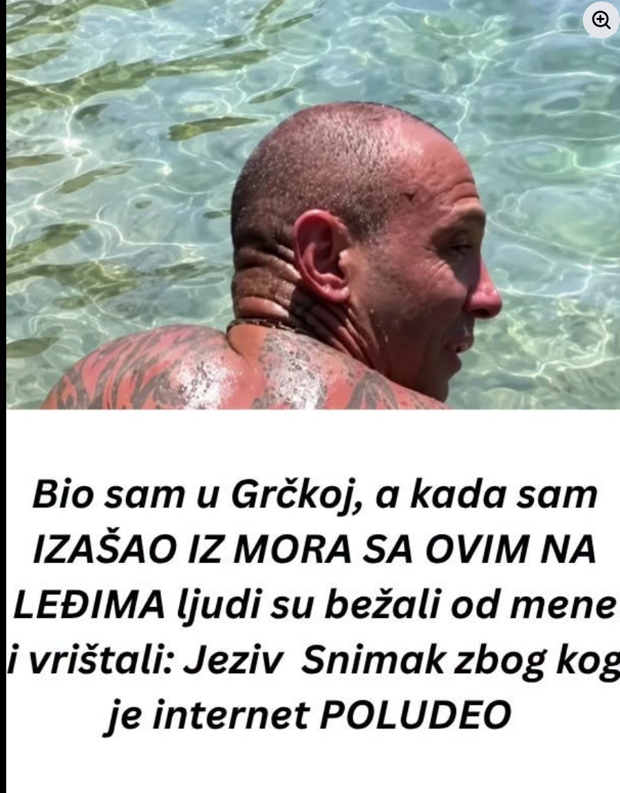 Bio sam u Grčkoj, a kada sam izašao iz mora sa ovim na leđima, ljudi su vrištali i bežali: Jeziv snimak koji je zapalio internet