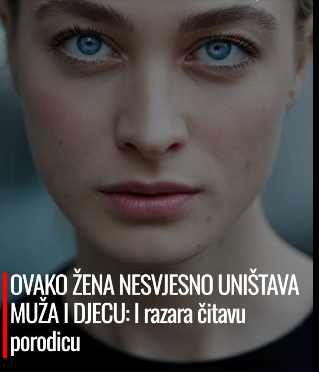 OVAKO ŽENA NESVESNO UNIŠTAVA MUŽA I DECU: I razara čitavu porodicu