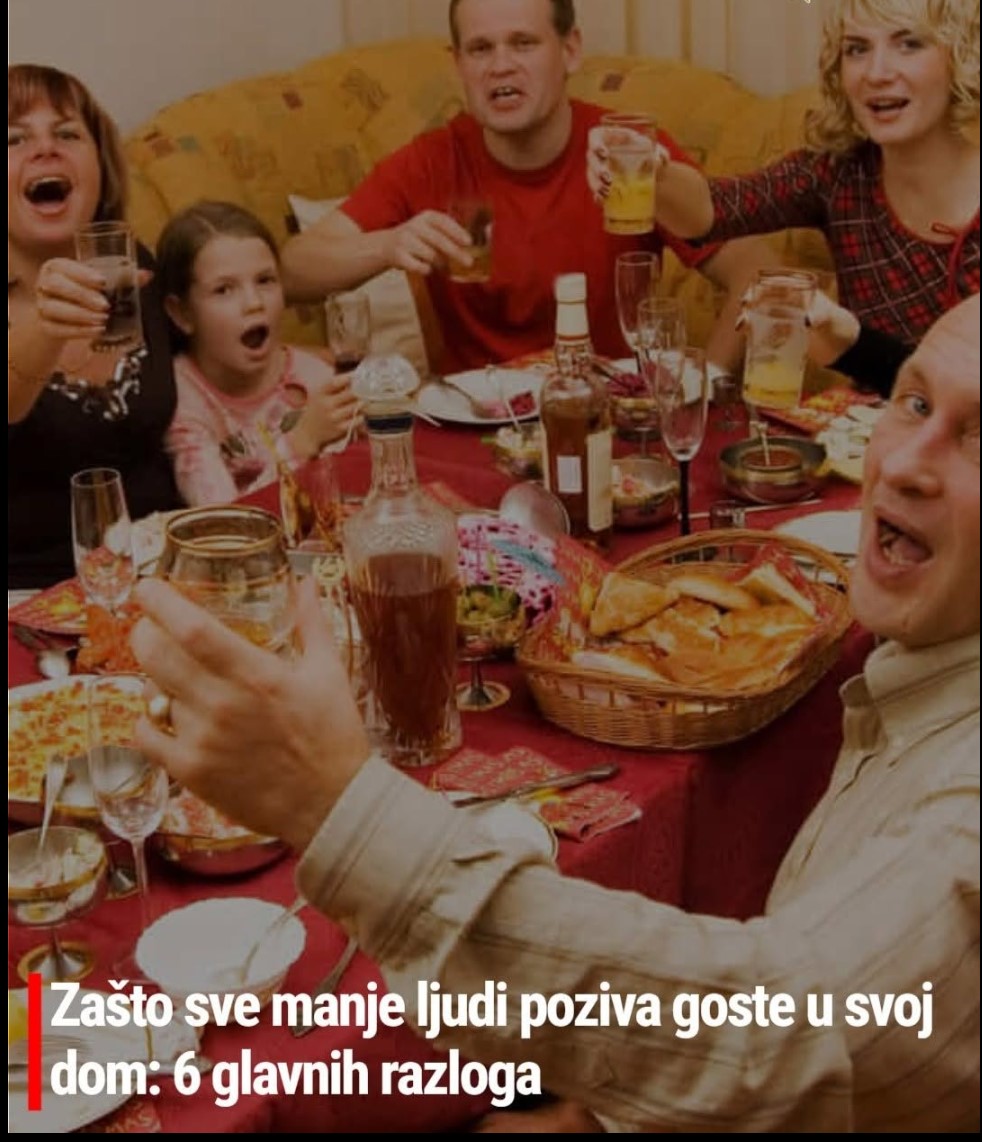 Zašto sve manje ljudi poziva goste u svoj dom: 6 glavnih razloga za promenu društvenih navika