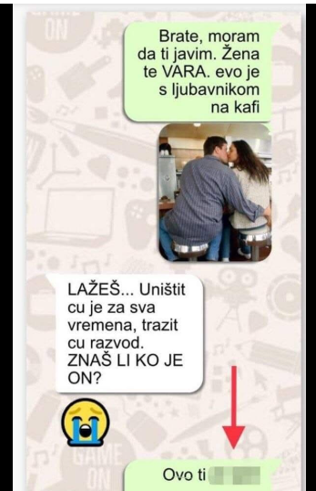 ŽENA ME P4EVARILA, BRAT MI JE POSLAO SLIKU: Kad sam vidio KO JE NJEN DRAGI došlo mi je PLA4EM, PA KUD BAŠ S NJIM??