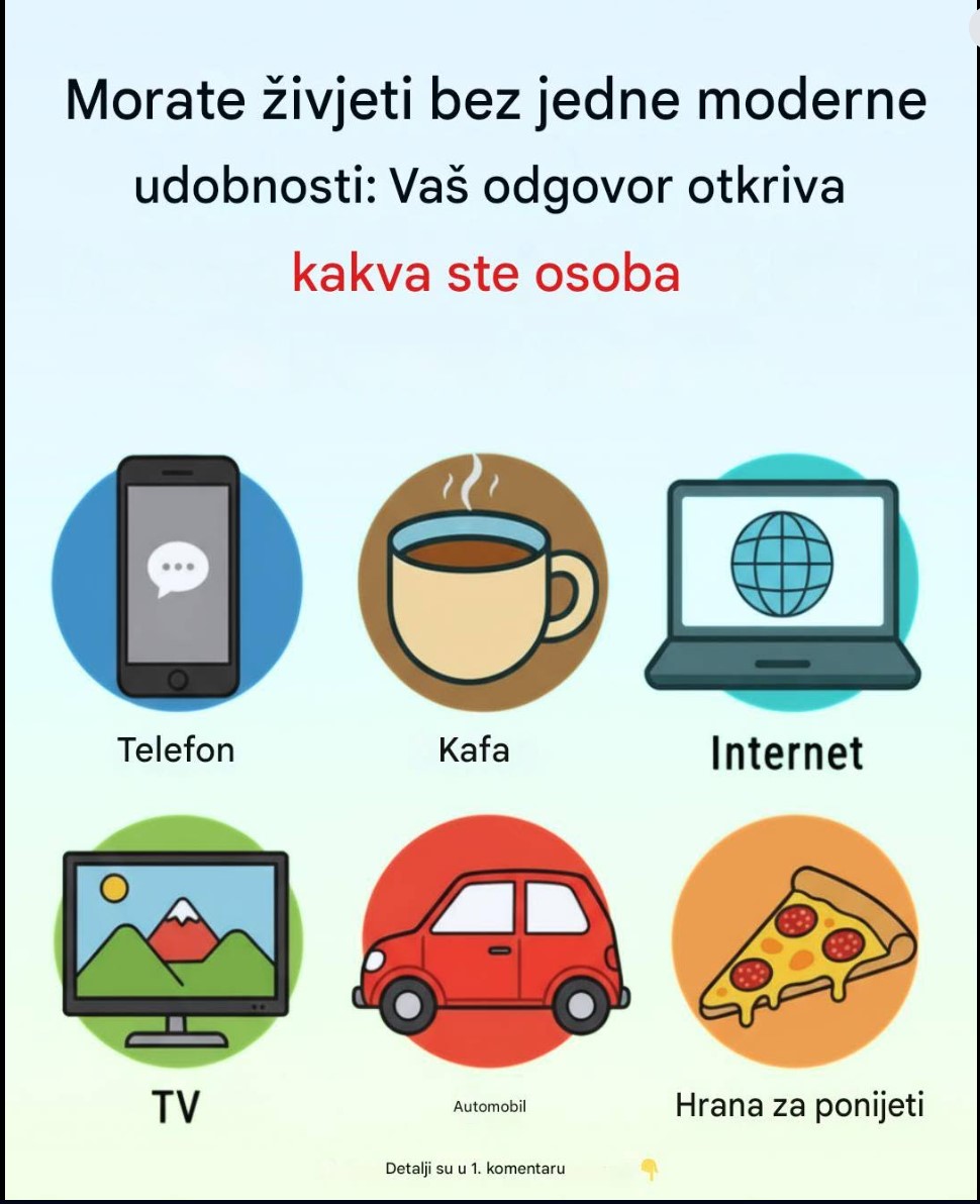 Kojeg modernog komfora biste mogli da se odreknete — i šta to govori o vama?