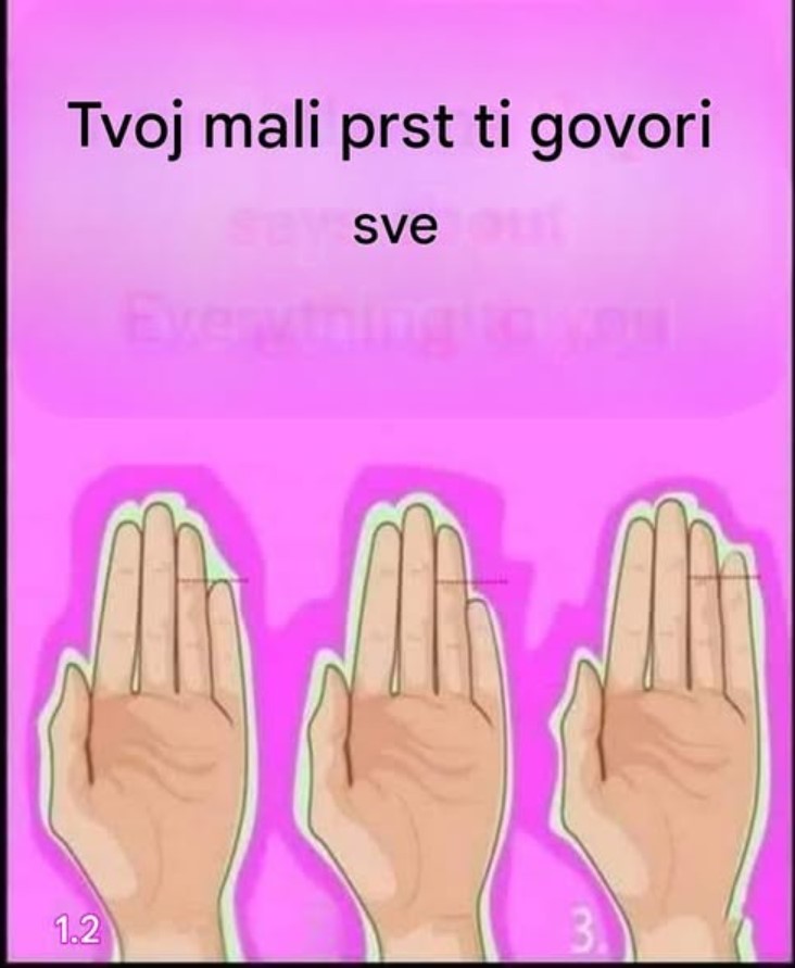 „Šta oblik vašeg malog prsta ‘govori’ o vašoj ličnosti?“