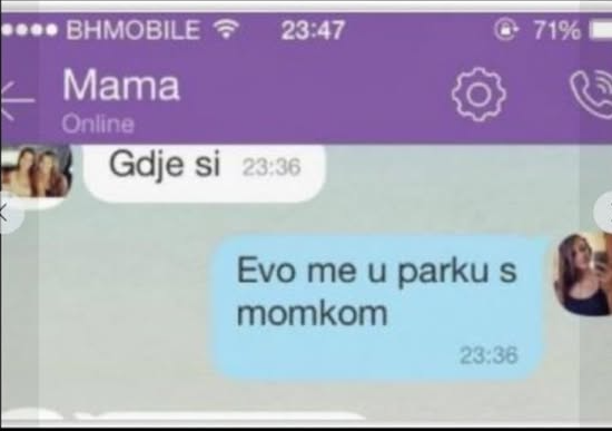 CHAT DANA: Mama je isprovocirala porukom a onda je uslijedio URNEBESAN ODGOVOR koji je šokirao region