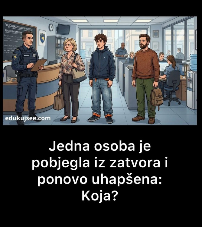 Jedna osoba pobjegla iz zatvora i ponovo uhapšena: Koja?