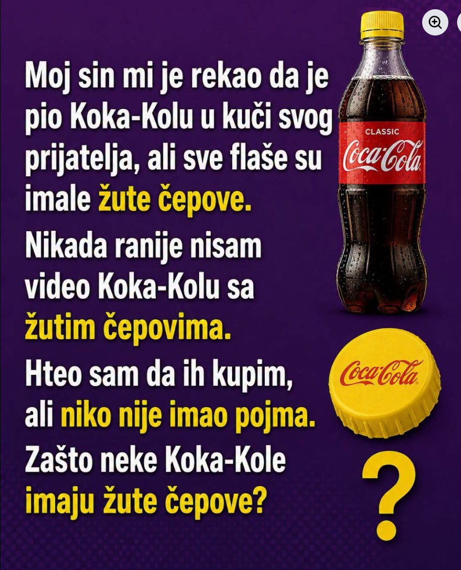 Tajna iza žutog čepa na bocama Coca-Cole: Detalj koji svake godine privlači pažnju miliona ljudi