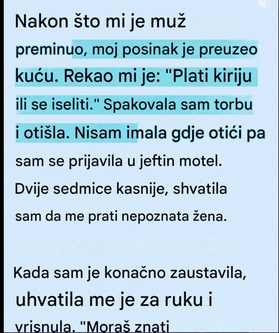 Preokret nakon tragedije: Maćeha izbačena iz kuće tri nedelje posle muževljeve sahrane, a onda je nepoznata žena otkrila tajnu iz prošlosti