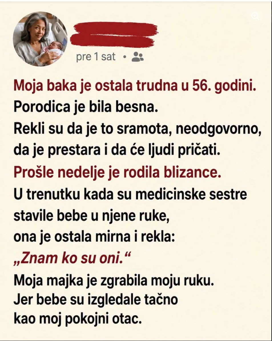 Baka je sa 56 godina saopštila da očekuje blizance: Odluka koja je podelila i uzdrmala celu porodicu