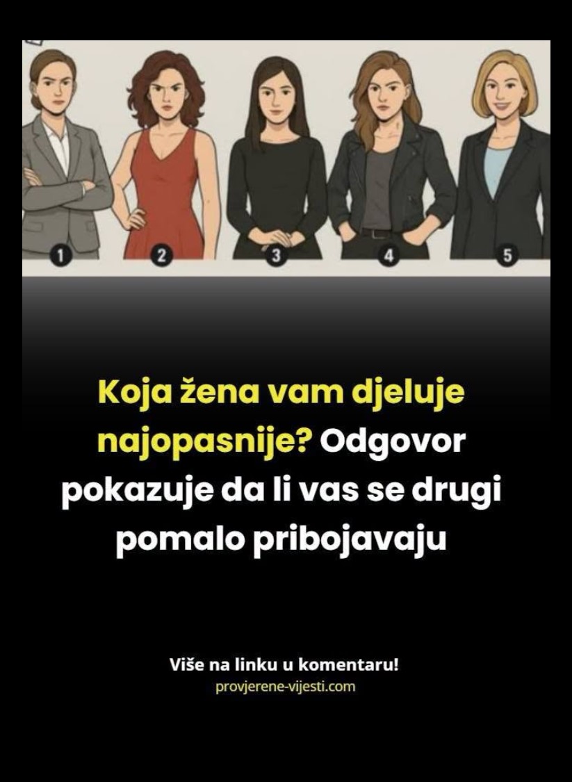 Koja žena vam djeluje najopasnije? Vaš izbor može otkriti kako vas drugi doživljavaju