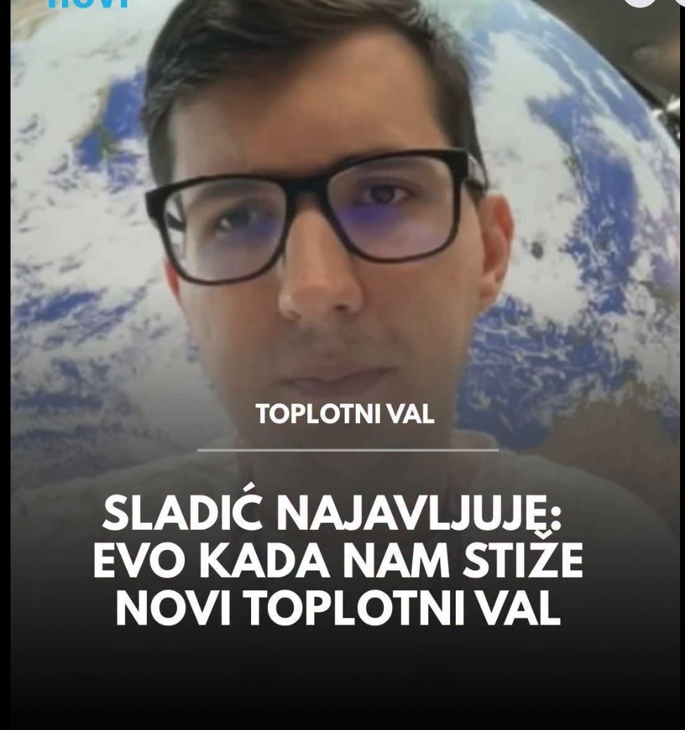 Stiže novi toplotni val: Meteorolog Nedim Sladić otkrio kada nas očekuju ekstremne vrućine