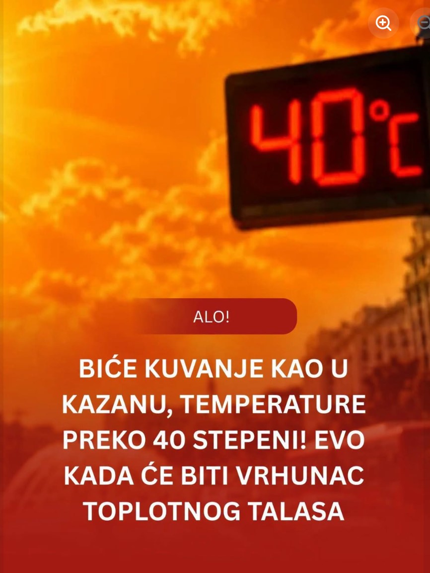 Srbiju očekuje dugotrajan toplotni talas: Temperature prelaze 40 stepeni, poznato kada stiže vrhunac vreline