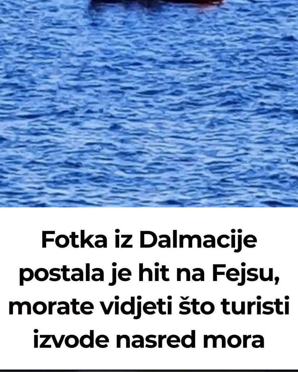 Fotografija iz Dalmacije nasmejala internet: Turisti pronašli neobičan način za uživanje na moru