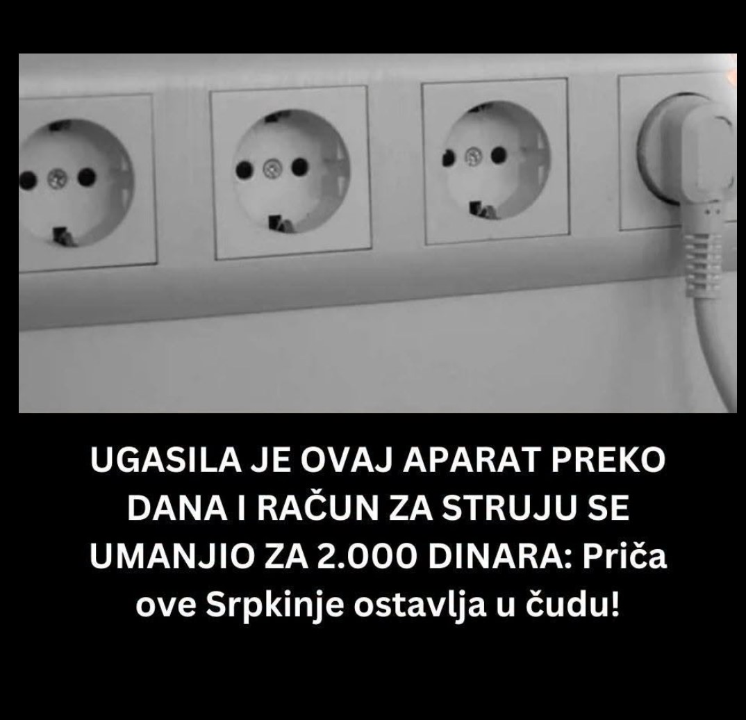 UŠTEDELA 2.000 DINARA MESEČNO: Beograđanka ugasila samo jedan uređaj preko dana i rešila misteriju ogromnog računa za struju