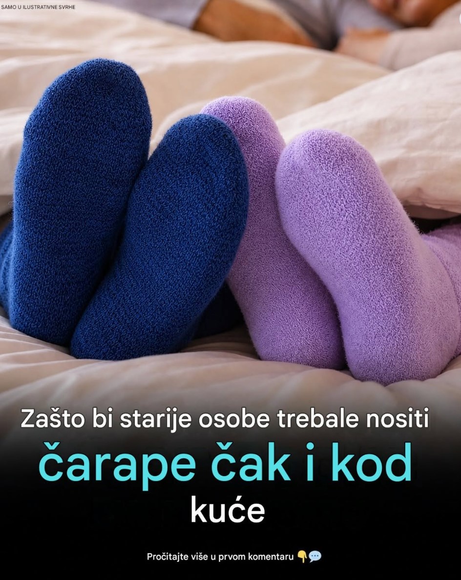 Zašto bi starije osobe trebalo da nose čarape, čak i unutar kuće