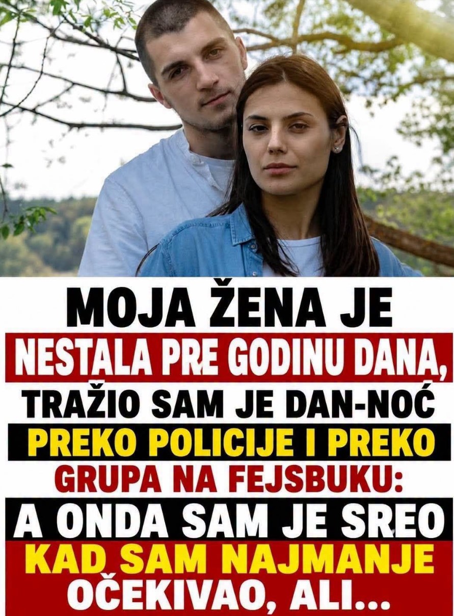 Moja žena je nestala pre godinu dana, tražio sam je dan-noć: A onda sam je sreo kad sam najmanje očekivao…