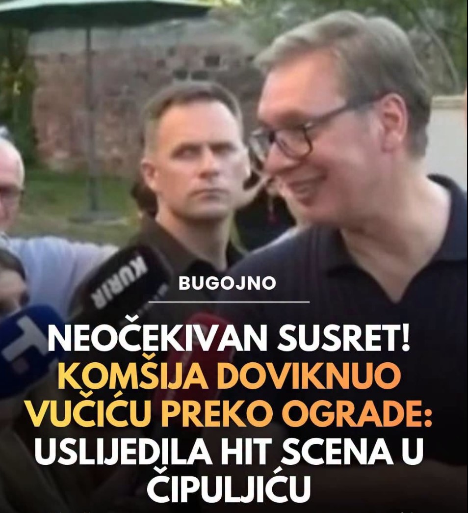 Neočekivan susret: Komšija doviknuo Vučiću preko ograde, uslijedila hit scena u Čipuljiću