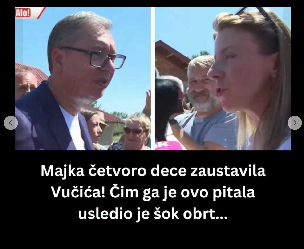 Majka četvoro dece zaustavila Vučića u Kušićima i ukazala na problem škole: „U jako je lošem stanju“