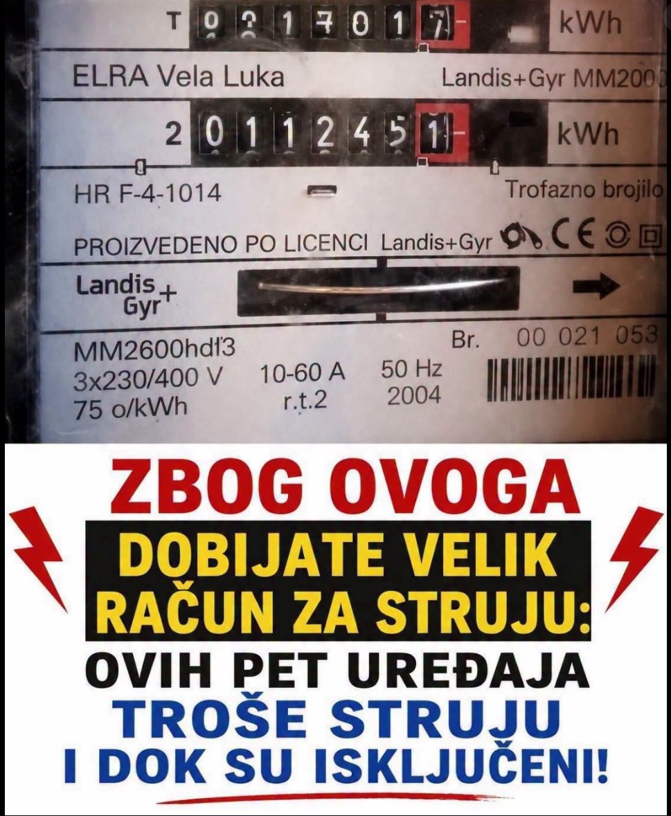 Nijemi Potrošači Energije u Domaćinstvu: Koji Kućni Aparati Znatno Povećavaju Račun za Struju Iako Su Isključeni?