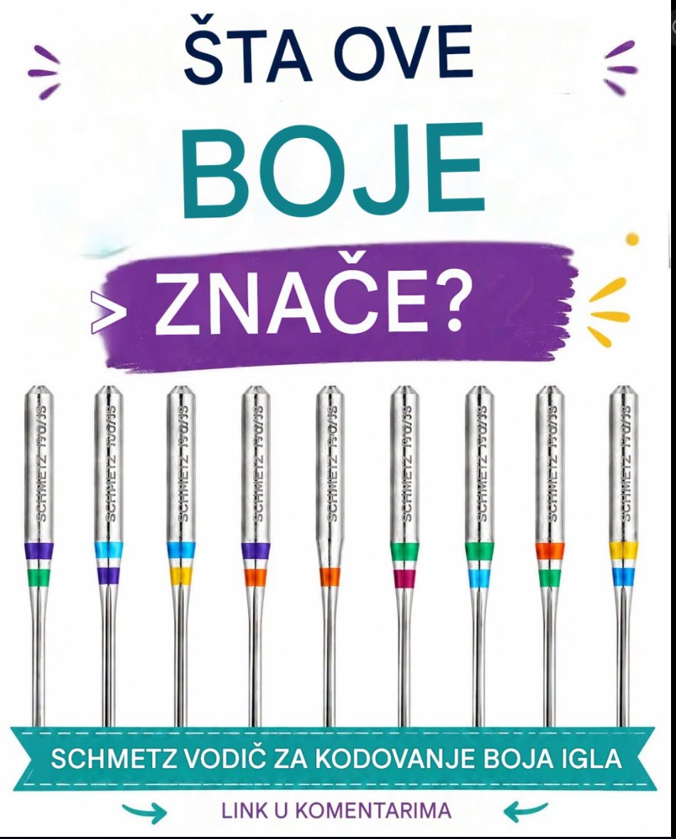 Šta znače obojene oznake na Schmetz iglama? Jednostavan vodič za pravilan izbor igle za šivenje