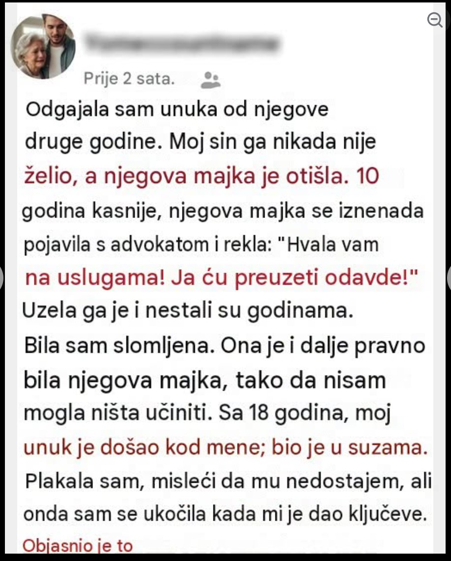 Odrastao je uz baku, a onda ga je majka odvela: Sa 18 godina vratio se sa poklonom koji joj je promenio život