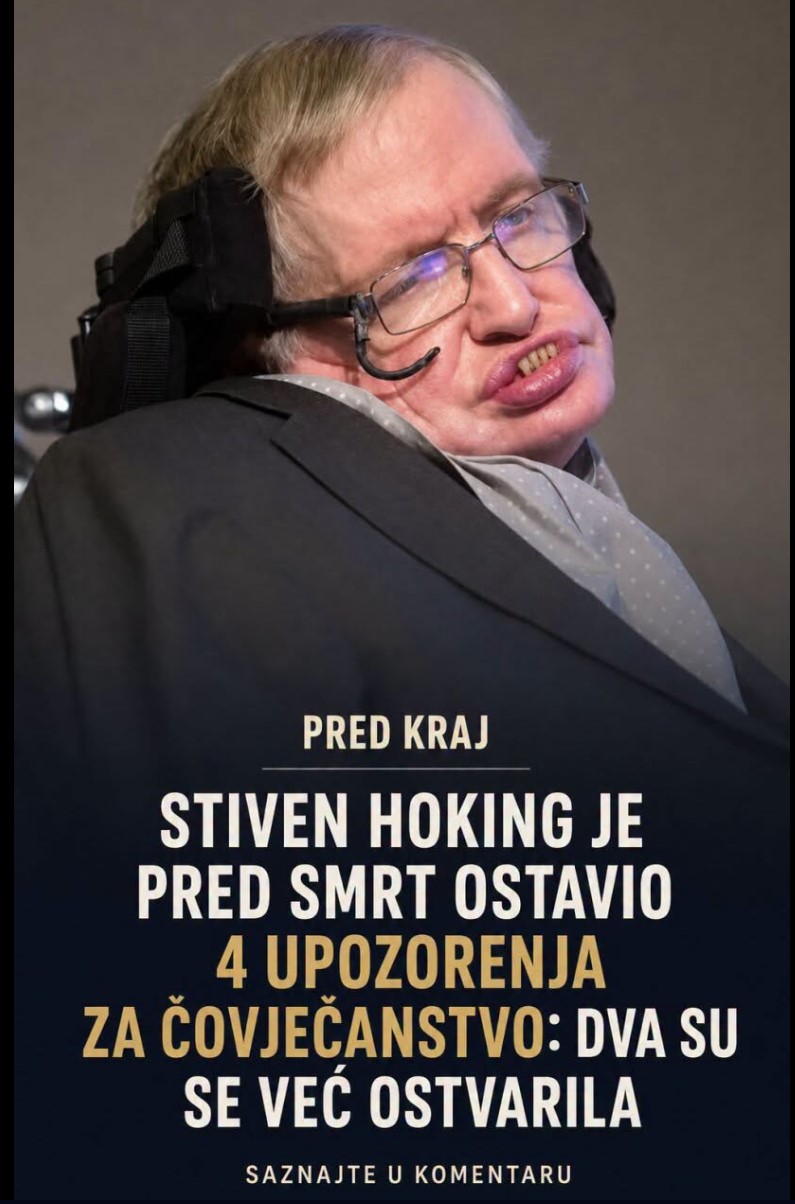 Stiven Hoking: Naučni vizionar koji je redefinisao kosmos i upozorio svet na izazove budućnosti