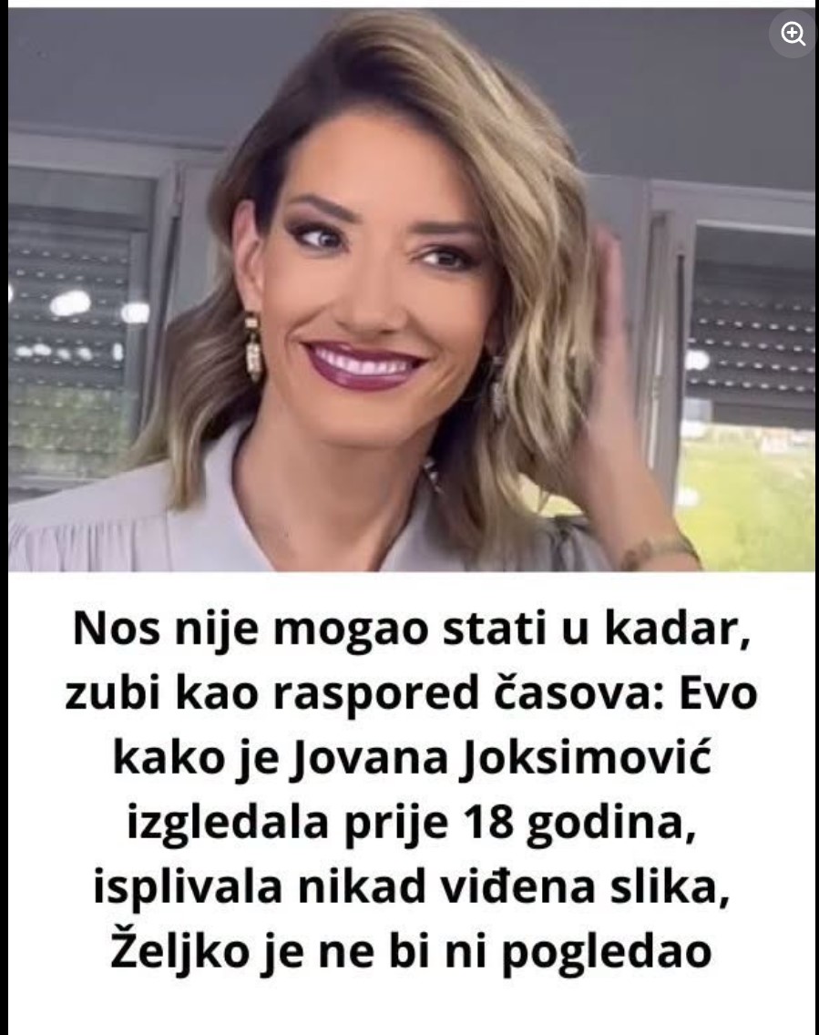 Evo kako je Jovana Joksimović izgledala prije 18 godina, isplivala nikad viđena slika