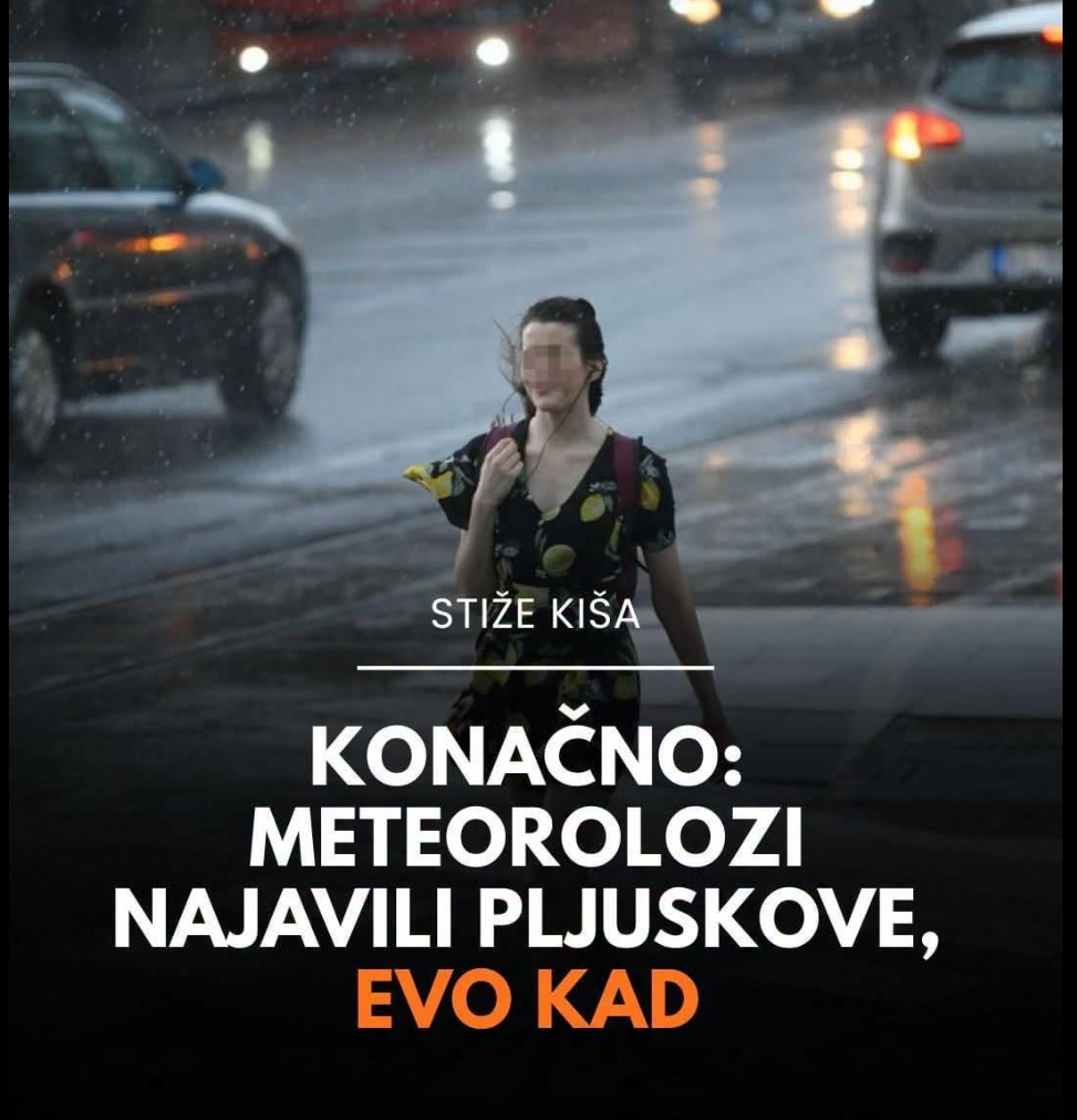Konačno meteorolozi najavili pljuskove: Evo kad