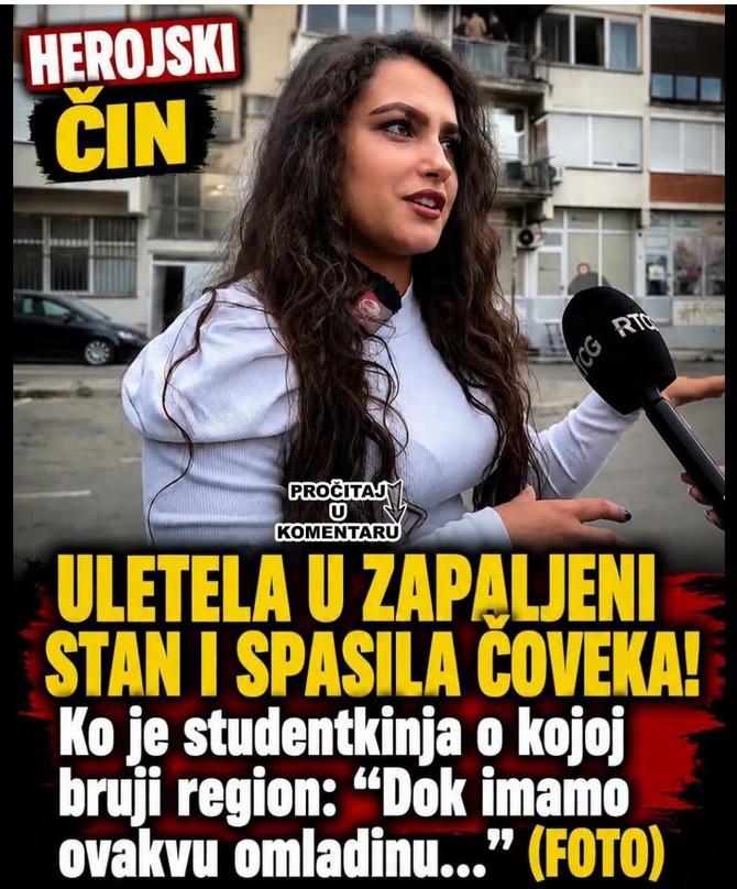 TELEFONOM RAZBILA ZAŠTITNO STAKLO, ULETELA U STAN I SPASILA ČOVEKA Milica je heroj o kome bruji region: “Samo je mirno otišla kući…”