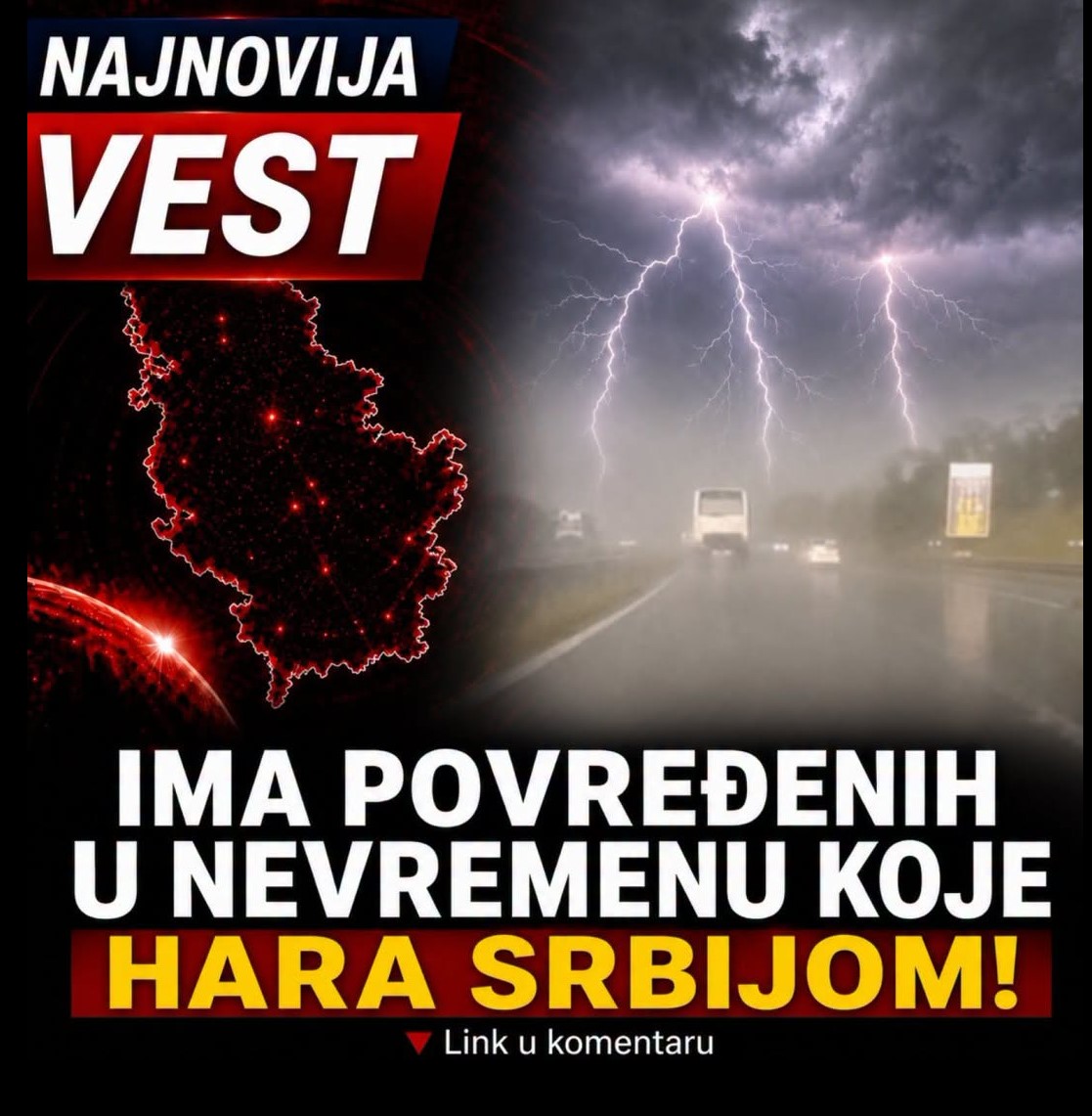 Nevreme pogodilo Srbiju: Žena povređena nakon pada stabla u Leskovcu