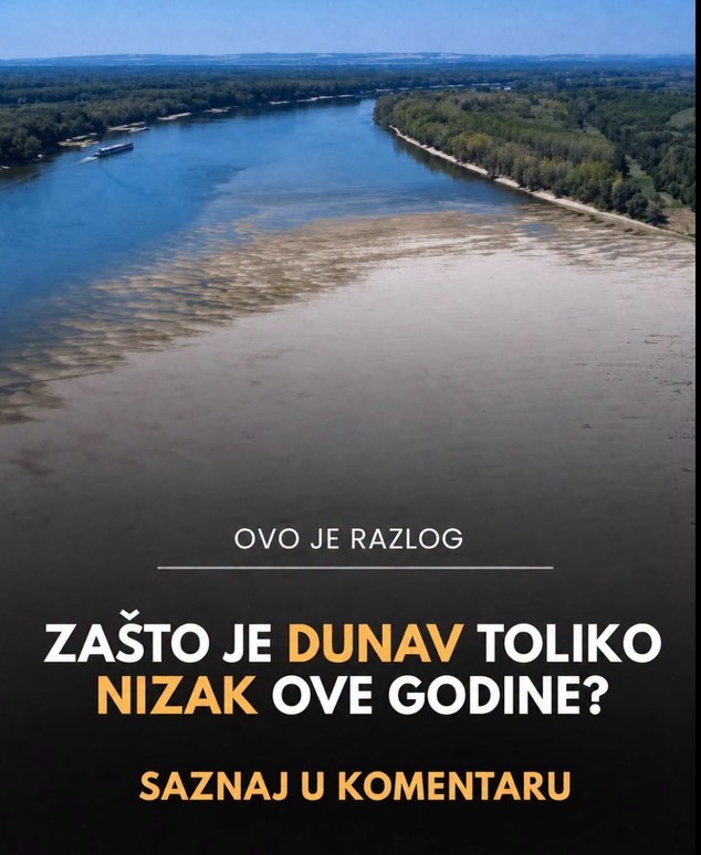 Dunav na istorijskom minimumu: Kod Bezdana vodostaj oborio rekord star više od jednog veka