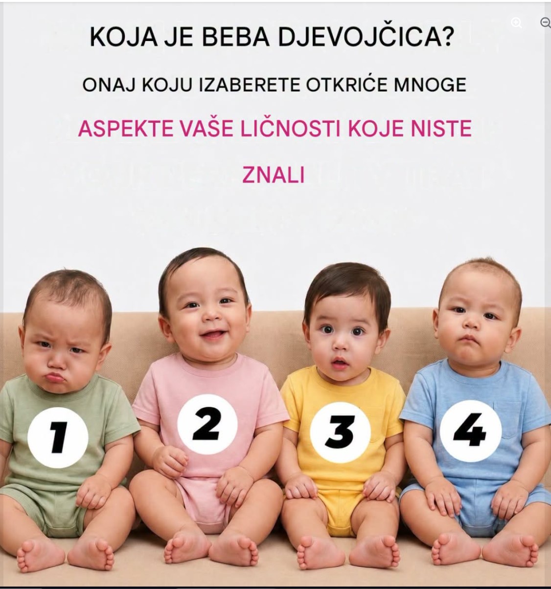 Koja beba je devojčica? Odgovor otkriva do srži kakva ste osoba!