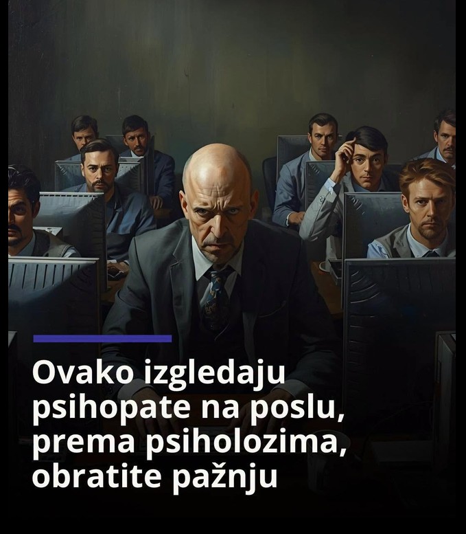 Ovako izgledaju psihopate na poslu, prema psiholozima, obratite pažnju