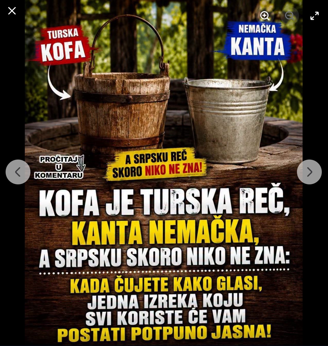Kofa je turska reč, kanta nemačka, a srpsku skoro niko ne zna: Kada čujete kako glasi, jedna izreka koju svi koristre će vam postati potpuno jasna