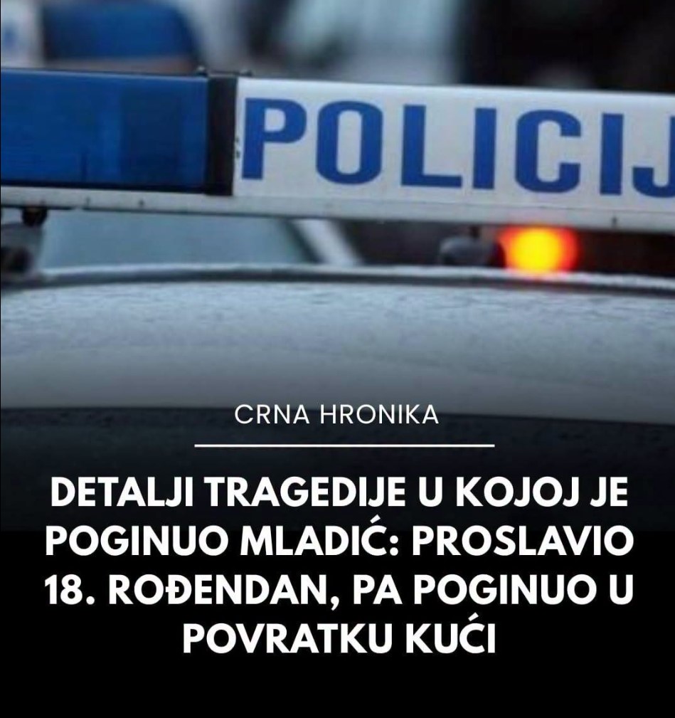 Detalji tragedije u kojoj je poginuo mladić: