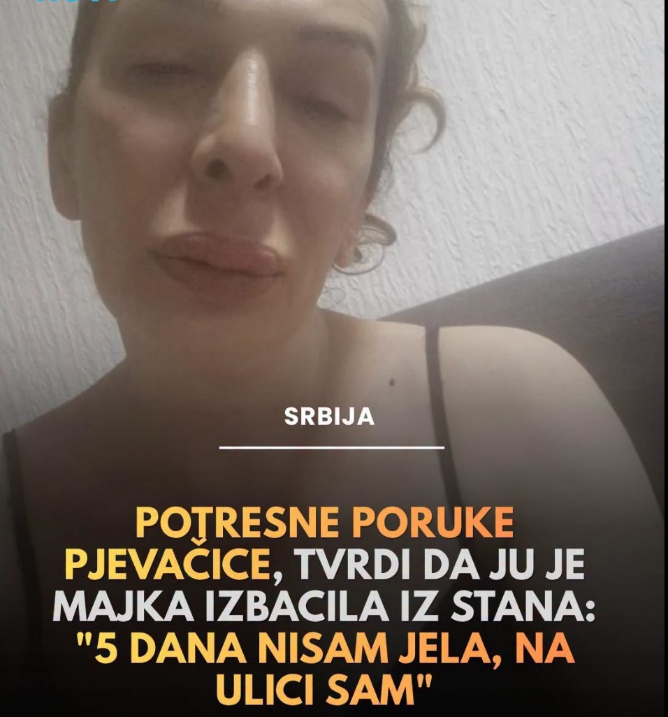 Potresne poruke pjevačice: Tvrdi da ju je majka izbacila iz stana – “5 dana nisam jela, na ulici sam”