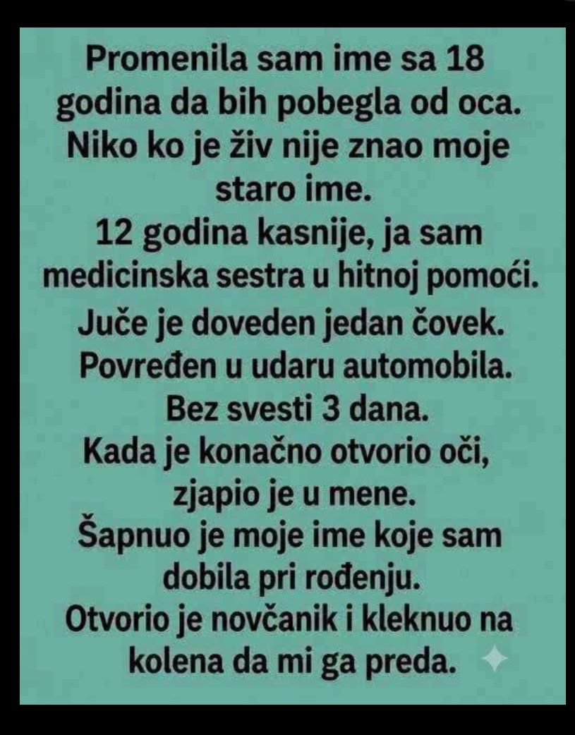 Dvanaest godina je živjela pod drugim imenom – a onda je čovjek bez identiteta izgovorio njeno staro ime
