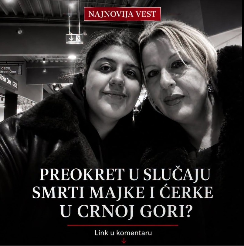 NALOŽENA OBDUKCIJA MAJKE I KĆERKE: Tužilaštvo istražuje okolnosti njihove smrti tokom ljetovanja u Dobroj Vodi