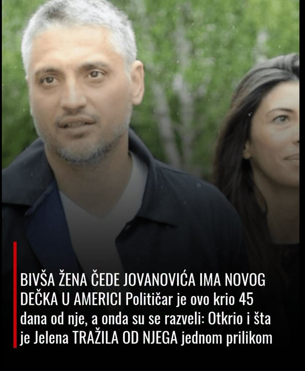 Preokret u životu porodice Jovanović: Detalji razvoda i novi partner u Americi