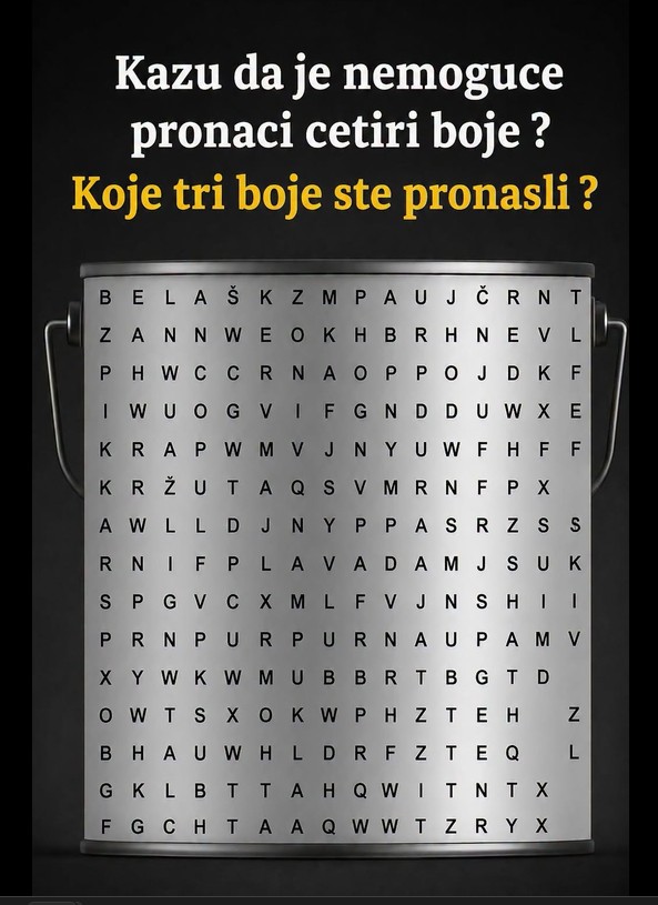 Kažu da je nemoguće pronaći četiri boje: Koliko njih vi možete da uočite u ovoj mozgalici?