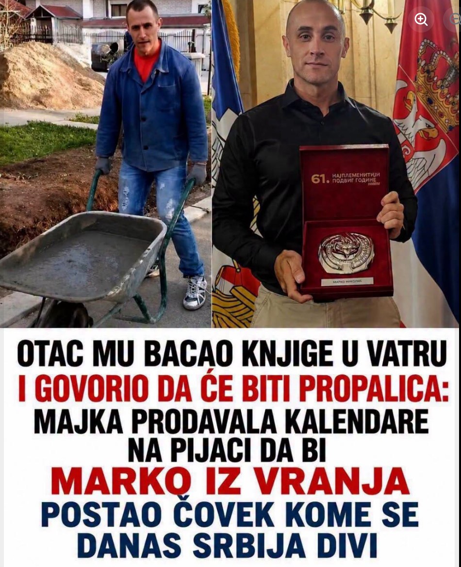 Otac mu bacao knjige u vatru i govorio da će biti propalica: Majka prodavala kalendare na pijaci da bi Marko iz Vranja postao čovek kojem se danas Srbija divi
