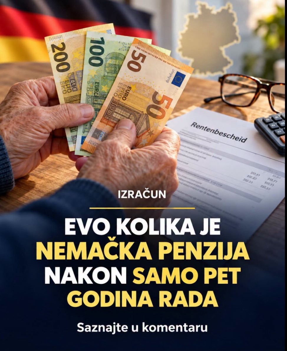Kolika je nemačka penzija posle samo pet godina rada? Evo računice prema iznosima za 2026. godinu