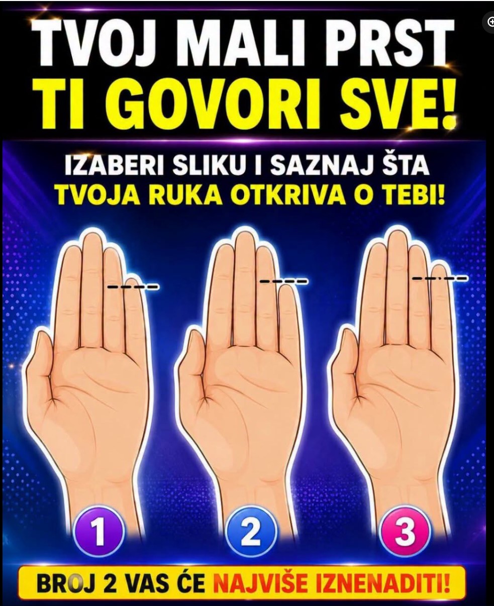 „Šta oblik vašeg malog prsta ‘govori’ o vašoj ličnosti?“