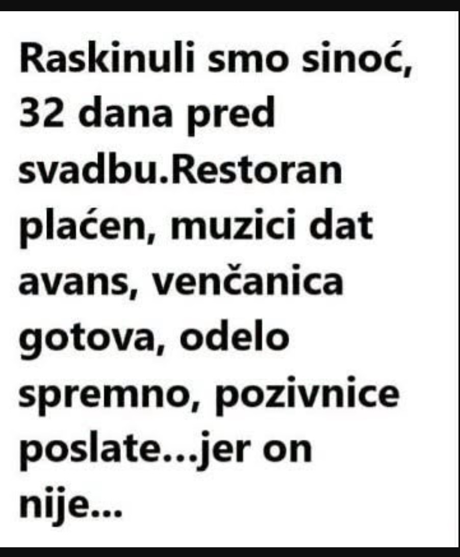 Sve što niste znali o emocijama i iznenadnim prekidima: Šokantna ispovest o raskidu 32 dana pred venčanje potresla javnost