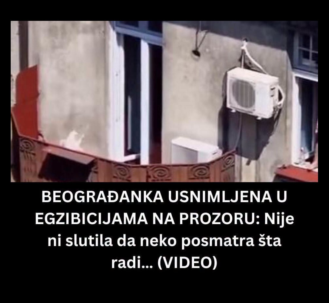 BEOGRAĐANKA USNIMLJENA U EGZIBICIJAMA NA PROZORU: Nije ni slutila da neko posmatra šta radi… (VIDEO)
