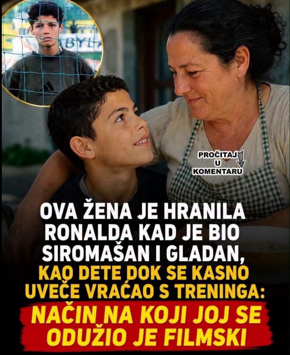 Ova žena je hranila Ronalda kad je bio siromašan i gladan, kao dete dok se kasno uveče vraćao s treninga: Način na koji joj se odužio je filmski